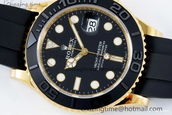 0211 Breathable Yacht-Master 42mm 226658 VSF 1:1 Best Edition 3D Black Ceramic Bezel on Black Rubber Strap VS 2097